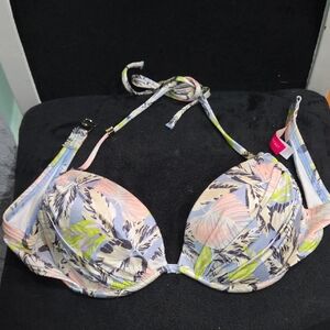 Victoria's Secret Pastel Tropical Halter Swimsuit top